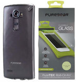 PUREGEAR SLIM SHELL CASE COVER + FLEX GLASS SCREEN PROTECTOR FOR LG G4 PHONE