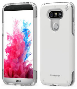 PUREGEAR DUALTEK PRO WHITE ANTI-SHOCK CASE COVER FOR LG G5 PHONE
