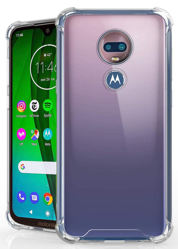 AquaFlex TPU Anti-Shock Clear Case Slim Cover for Motorola Moto G7 Play/Optimo