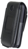 Leather Case Screen Cover Belt Clip for Alcatel Go Flip 4, TCL FLIP Pro Classic