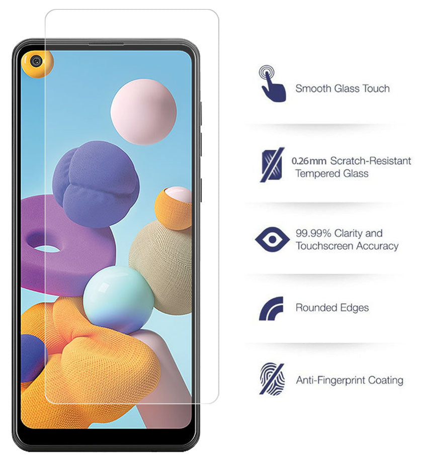 2X Tempered Glass Screen Protector 9H Crack/Scratch Saver for