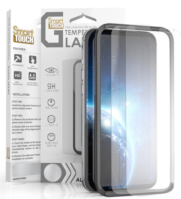 2x Tempered Glass Screen Protector and EZ Install Frame for iPhone 12 Pro Max