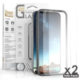 2x Tempered Glass Screen Protector and EZ Install Frame for Apple iPhone 13 Mini