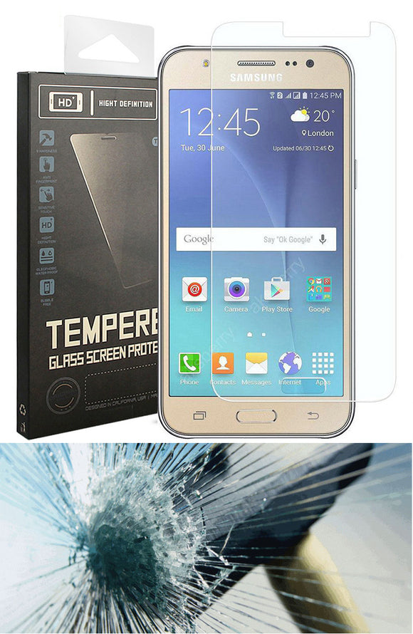 NEW CLEAR HARD TEMPERED GLASS SCREEN PROTECTOR CRACK SAVER FOR SAMSUNG GALAXY J3