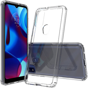 AquaFlex Transparent Anti-Shock Clear Case Phone Cover for Moto G Pure (2021)