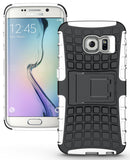 WHITE GRENADE GRIP SKIN HARD CASE COVER STAND FOR SAMSUNG GALAXY S6 EDGE SM-G925