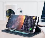 MAGNETIC FLAP WALLET CASE STAND + LANYARD STRAP FOR SAMSUNG GALAXY S9 Plus, S9+