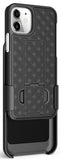 Black Case Kickstand Cover + Belt Clip Holster Holder for Apple iPhone 12 Mini
