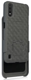 Black Case Kickstand Cover and Belt Clip Holster Holder for Samsung Galaxy A01