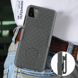 Black Case Kickstand Cover and Belt Clip Holster for Samsung Galaxy A22 5G