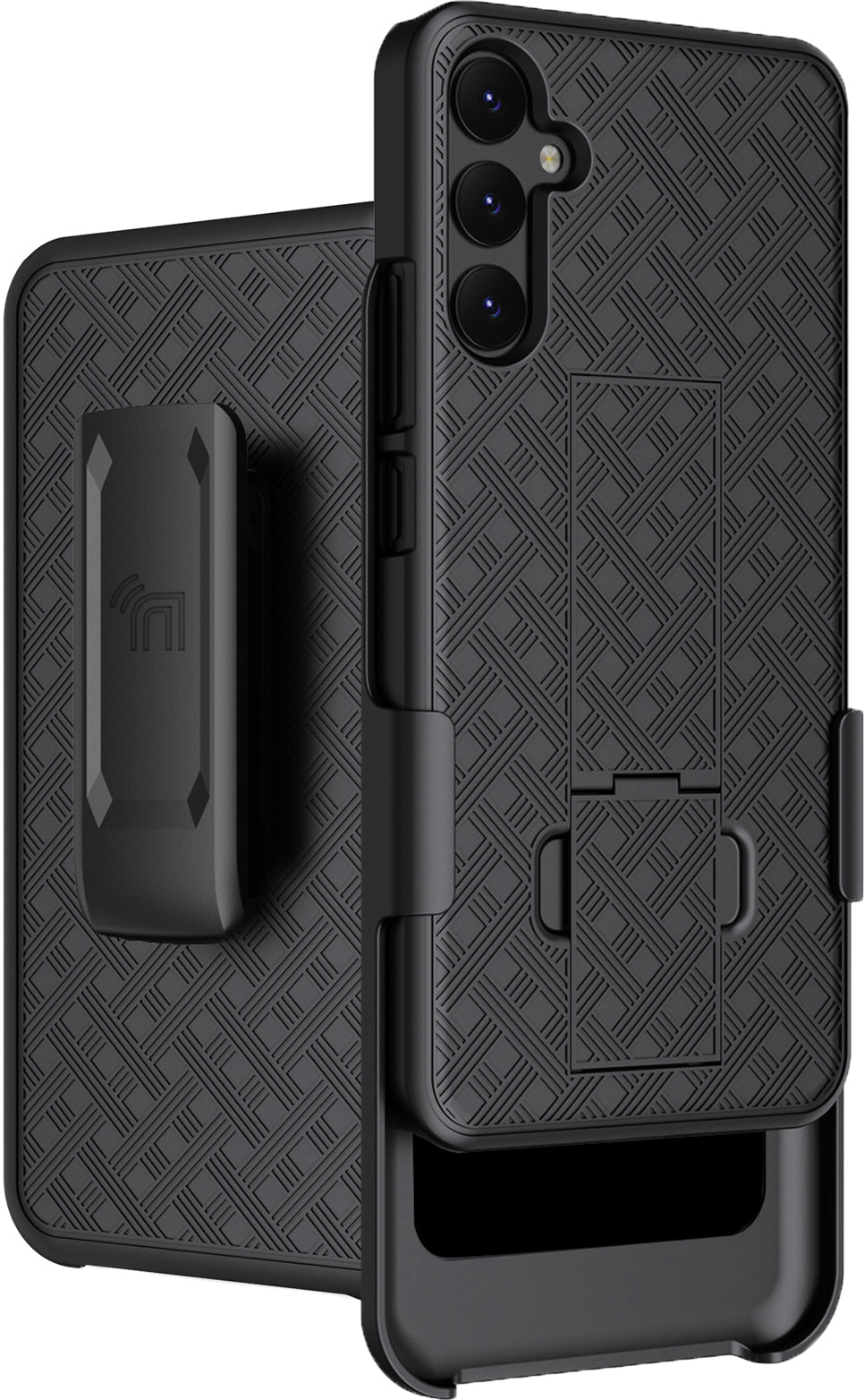 Case with Clip for Samsung Galaxy A34 5G, Nakedcellphone Slim Hard Phone Cover with Kickstand and Belt Holster Case with Clip for Samsung Galaxy A34 5G, Nakedcellphone Slim Hard Phone Cover with Kickstand and Belt Holster