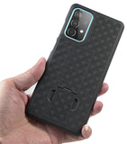 Black Case Kickstand Cover + Belt Clip Holster for Samsung Galaxy A52 5G Phone