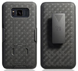 Black Kickstand Case Cover + Belt Clip Holster for Samsung Galaxy S8 Active
