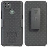Black Case Cover and Belt Clip Holster for Motorola Moto G9 Power Phone XT2091-3