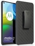 Black Case Cover and Belt Clip Holster for Motorola Moto G9 Power Phone XT2091-3
