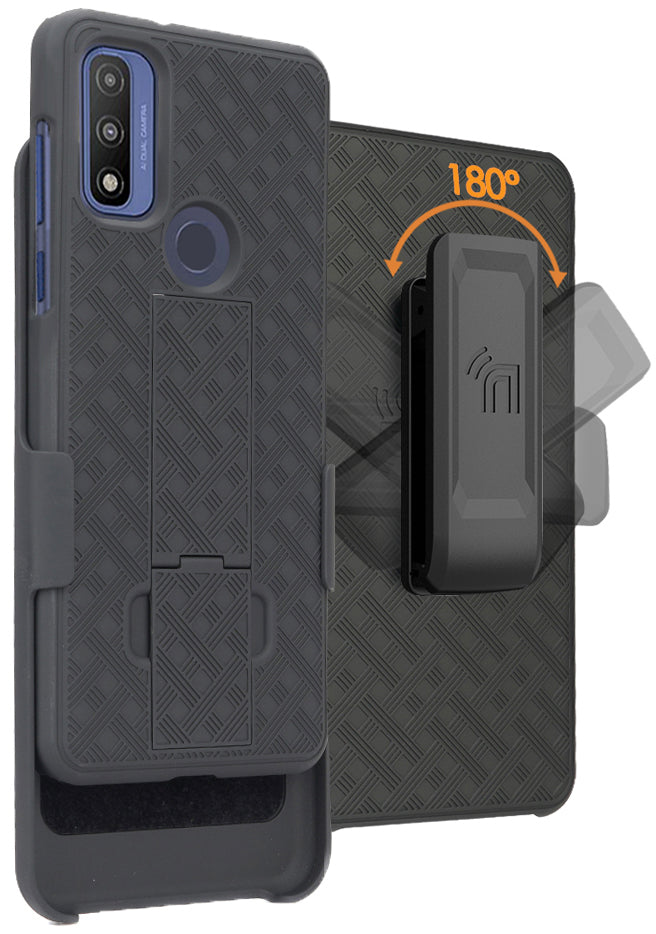 WOWUDI custodia per Motorola Moto G Pure/Moto G Power 2022 brillante