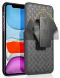 Black Case Kickstand Cover + Belt Clip Holster Holder for Apple iPhone 11