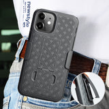 Slim Kickstand Case Cover + Belt Clip Holster + Tempered Glass for iPhone 11