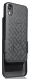 Black Case Kickstand Cover + Belt Clip Holster for Apple iPhone XR 6.1"