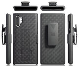 Black Case Kickstand Cover + Belt Clip Holster for Samsung Galaxy Note 10 Plus