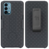 Textured Hard Case Cover Stand and Belt Clip Holster for OnePlus Nord N200 5G