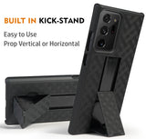 Black Case Kickstand Cover + Belt Clip Holster for Samsung Galaxy Note 20 Ultra