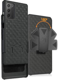 Black Case Kickstand Cover + Belt Clip Holster Holder for Samsung Galaxy Note 20