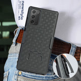 Black Case Kickstand Cover + Belt Clip Holster Holder for Samsung Galaxy Note 20