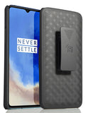 Black Case Kickstand Cover + Belt Clip Holster Holder Combo for OnePlus 7T