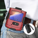 Hard Case + Belt Clip Holster for Motorola RAZR 5G Flip (2020)