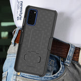 Black Case Kickstand Cover and Belt Clip Holster Holder for Samsung Galaxy S20