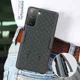Black Case Cover Stand and Belt Clip Holster for Samsung Galaxy S21 Plus, S21+