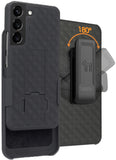 Black Hard Case Cover Stand and Belt Clip Holster Combo for Samsung Galaxy S22