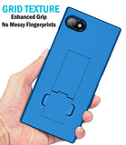 Slim Grid Texture Hard Shell Case Cover Kickstand for Unihertz Titan Slim (2022)