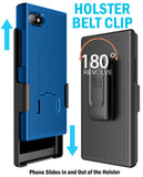 Textured Hard Case Cover Stand and Belt Clip Holster for Unihertz Titan Slim