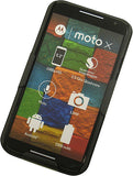 Black Ribbed Case Cover and Belt Clip Holster for Motorola Moto X 2nd Gen (2014)