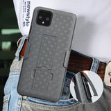 Black Case Kickstand Cover + Belt Clip Holster Holder for Google Pixel 4 XL