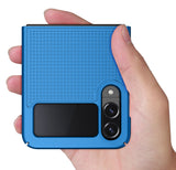 Grid Textured Hard Case Slim Phone Cover for Samsung Galaxy Z Flip 4 5G 2022