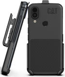 Black Rotating/Ratchet Belt Clip Holster Holder Case for CAT S62 Pro Phone
