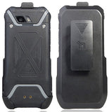 Black Belt Clip Holster Case Stand for Sonim XP5s Phone (XP5800)