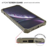 Rugged Hybrid Anti-Shock Case Cover with Metal Kickstand and Strap for iPhone 13