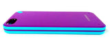 PUREGEAR PURPLE/TURQUOISE SLIM SHELL CASE HARD COVER FOR iPHONE 5 5s SE (2016)