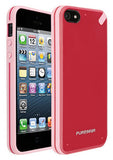 PUREGEAR STRAWBERRY RED/PINK SLIM SHELL CASE HARD COVER FOR iPHONE 5 5s SE 2016