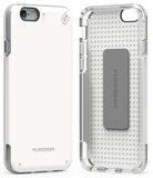 PUREGEAR WHITE DUALTEK PRO ANTI-SHOCK CASE COVER FOR APPLE iPHONE 6 6s
