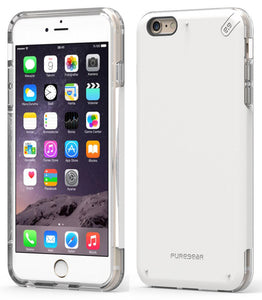 PUREGEAR WHITE DUALTEK PRO ANTI-SHOCK CASE COVER FOR APPLE iPHONE 6 6s