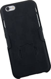 BLACK KICKSTAND HARD SHELL CASE + BELT CLIP HOLSTER FOR iPHONE 6 PLUS, 6s PLUS