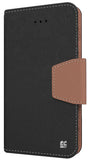 BLACK BROWN INFOLIO WALLET CREDIT CARD ID CASH CASE COVER STAND FOR iPHONE 6