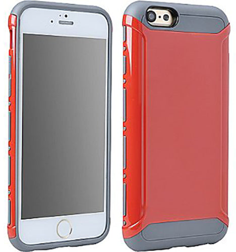 RED/GRAY LIGHT ARMOR HYBRID CASE COVER FOR APPLE iPHONE 6 6s