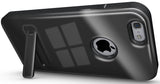 BLACK SLIM TOUGH SHIELD GLOSSY ARMOR HYBRID CASE COVER SKIN FOR iPHONE 6 (4.7")