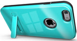 SKY BLUE SLIM TOUGH SHIELD GLOSSY ARMOR HYBRID CASE COVER SKIN FOR iPHONE 6 4.7"